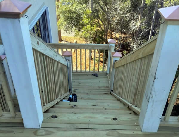 Custom Wood Hand Rails